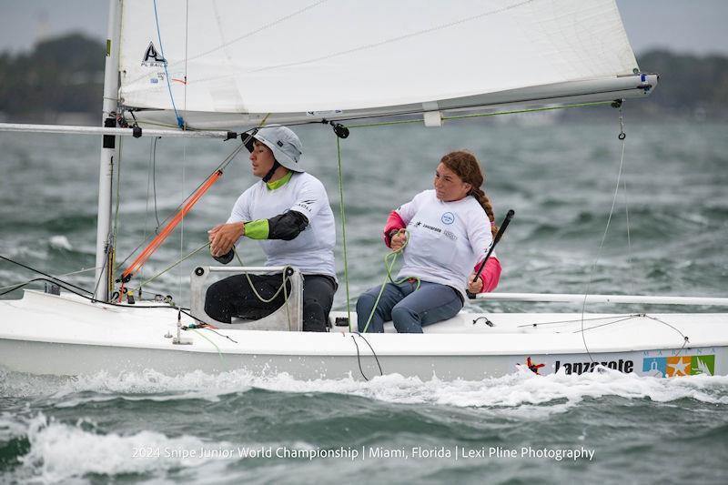 2024 Snipe Junior World Championship in Miami, Florida photo copyright Lexi Pline Photography taken at Coconut Grove Sailing Club and featuring the Snipe class