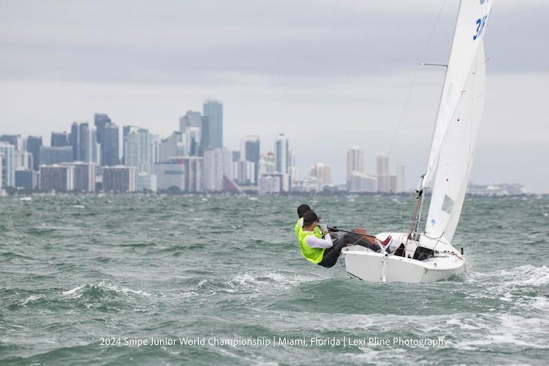 2024 Snipe Junior World Championship in Miami, Florida photo copyright Lexi Pline Photography taken at Coconut Grove Sailing Club and featuring the Snipe class