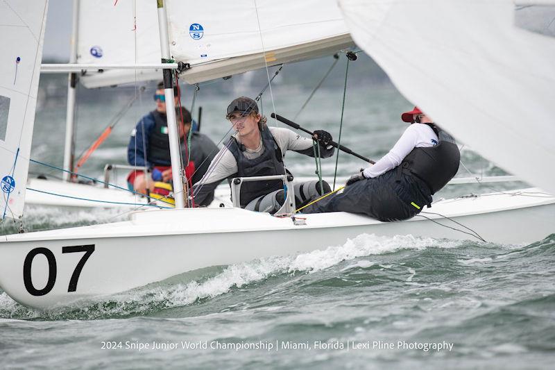 2024 Snipe Junior World Championship in Miami, Florida photo copyright Lexi Pline Photography taken at Coconut Grove Sailing Club and featuring the Snipe class