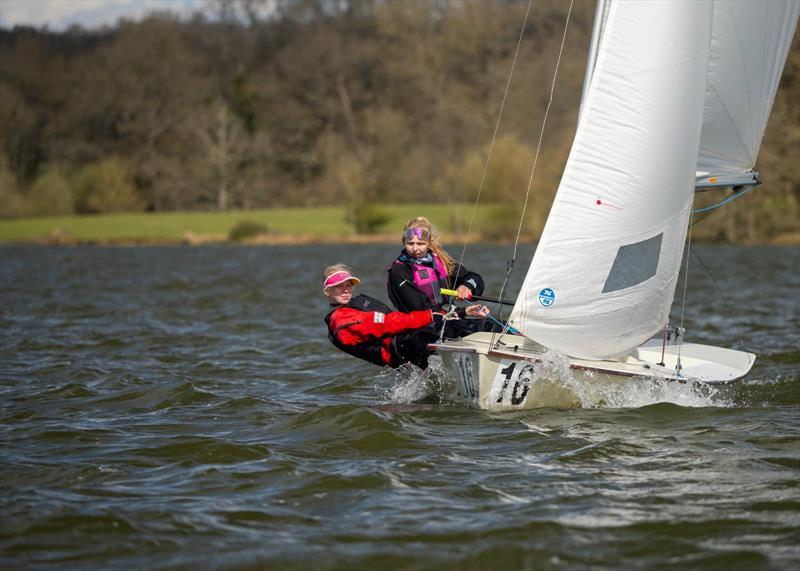 Tessa & Matilda Hellsten during the Snipe Junior, Women's and Under 30 Nationals 2026 at Bough Beech photo copyright Amy Barrett taken at Bough Beech Sailing Club and featuring the Snipe class