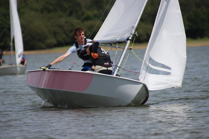 Joe Warwicker and Andy Service roll tacking - Snipe open meeting at Bough Beech photo copyright Sarah Seddon taken at Bough Beech Sailing Club and featuring the Snipe class