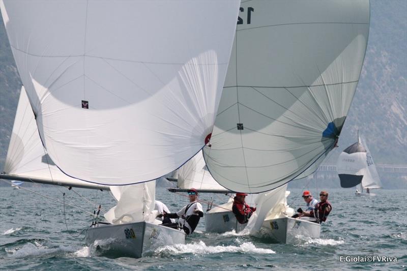 Soling European Championship 2017 photo copyright Elena Giolai / Fraglia Vela Riva taken at Fraglia Vela Riva and featuring the Soling class