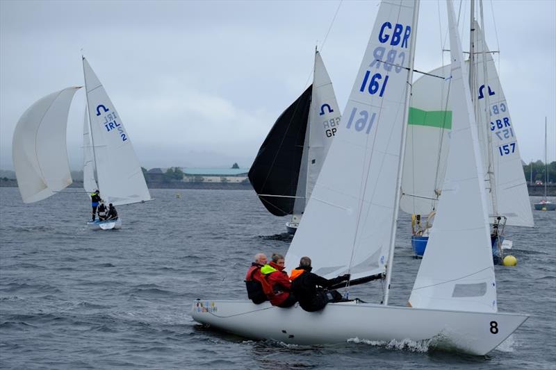 GBR161, champions Hamish Loudon, Victoria Kimber, Vince Dean during the Soling Nationals at Lochaber photo copyright James Douglas taken at Lochaber Yacht Club and featuring the Soling class