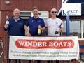 Budworth Solo Open winners (l-r) Philip Barnes 4th, Martin Honnor 1st, Innes Armstrong 2nd - Steve Denison 3rd had rushed home to watch the dancing ;-) © Justine Davenport