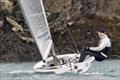 Tim Law heads into the rocks,-first overall - Solo class Western Championship at Salcombe