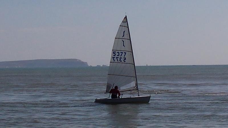 Steve Waite, 1st place in races 5 and  of the Highcliffe Sea Spring Series  photo copyright Stephanie McCormick taken at Highcliffe Sailing Club and featuring the Solo class