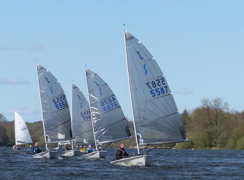 Solos at Rudyard Lake photo copyright Richard Gibson taken at Rudyard Lake Sailing Club and featuring the Solo class