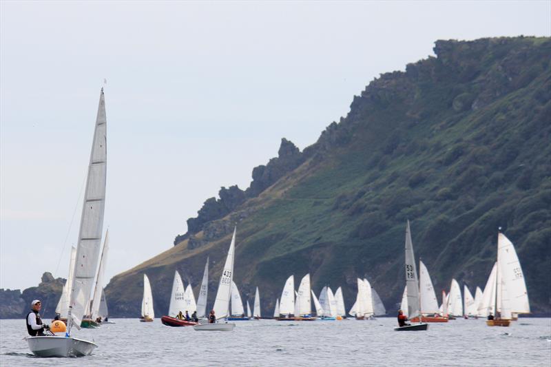 Solos during the Salcombe Yacht Club Regatta 2015 photo copyright Sophie Mackley taken at Salcombe Yacht Club and featuring the Solo class