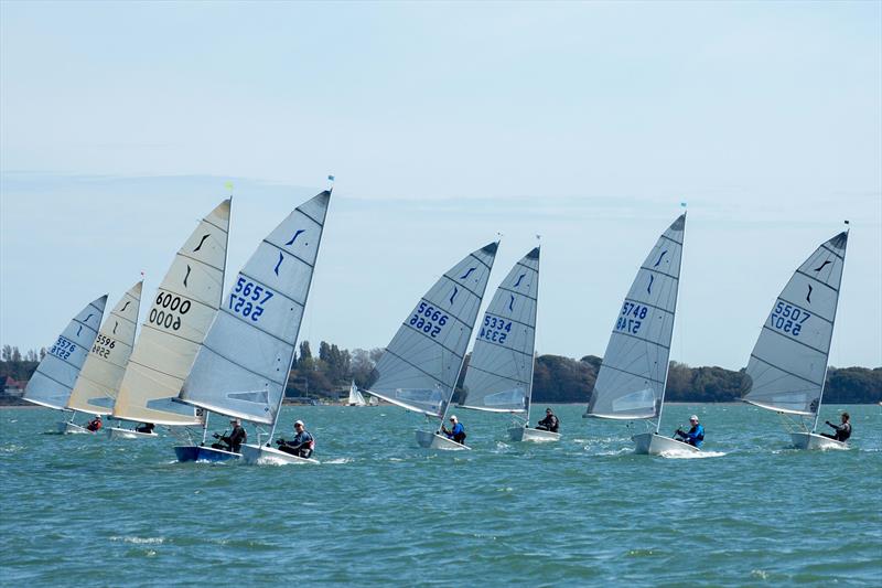 Close racing during the Mengeham Rythe Solo Open photo copyright Graeme MacDonald taken at Mengeham Rythe Sailing Club and featuring the Solo class