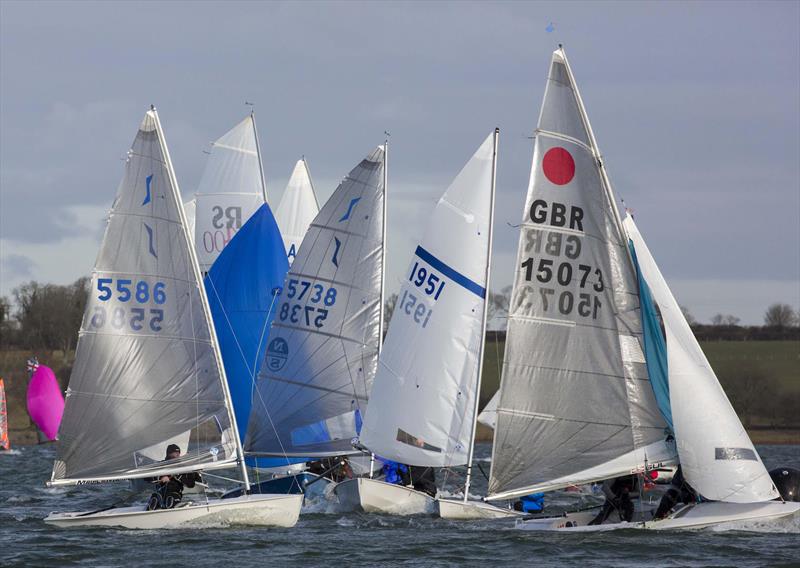 GJW Direct SailJuice Winter Series Tiger Trophy at Rutland photo copyright Tim Olin / www.olinphoto.co.uk taken at Rutland Sailing Club and featuring the Solo class