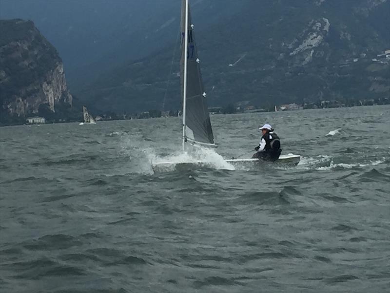 Claar van der Does is having a great regatta at the Magic Marine Solo Nation's Cup at Lake Garda - photo © Will Loy
