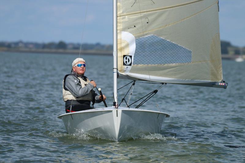 John Ball during the Solo Eastern Area Championship photo copyright James Stacy taken at Brightlingsea Sailing Club and featuring the Solo class