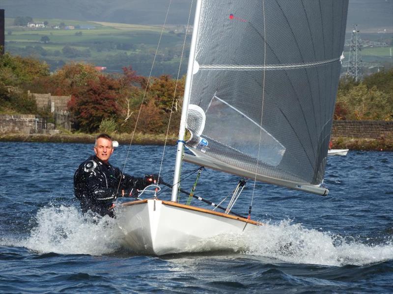 Richard Catchpole wins the North West Senior Travellers at Elton photo copyright Dave Scott taken at Elton Sailing Club and featuring the Solo class