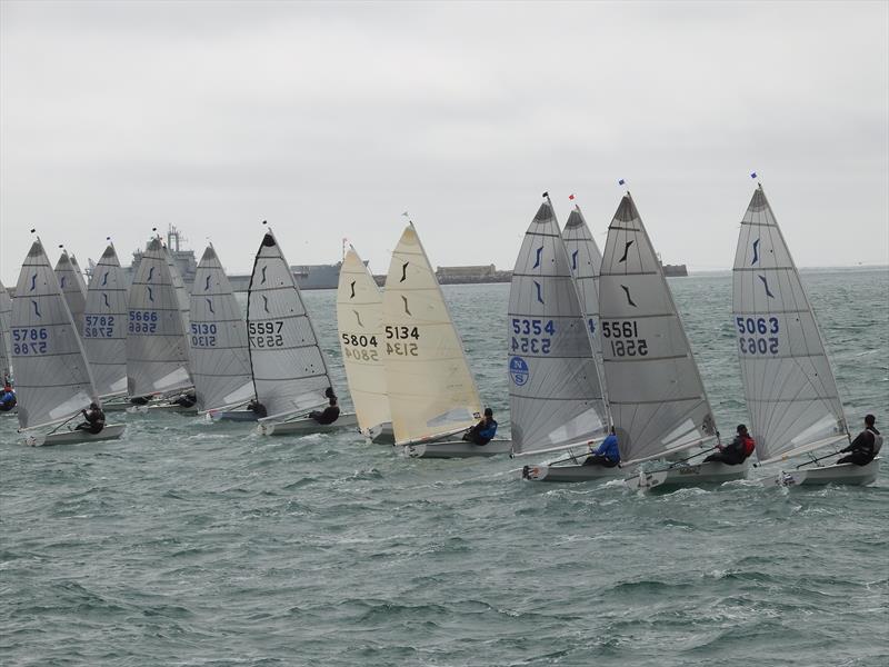 Off the line on day 2 of the Nigel Pusinelli Trophy at the WPNSA photo copyright Will Loy taken at Weymouth & Portland Sailing Academy and featuring the Solo class