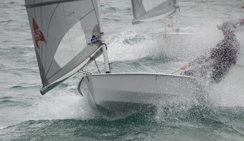 Oli Davenport finishes 2nd in the Nigel Pusinelli Trophy at the WPNSA photo copyright Will Loy taken at Weymouth & Portland Sailing Academy and featuring the Solo class