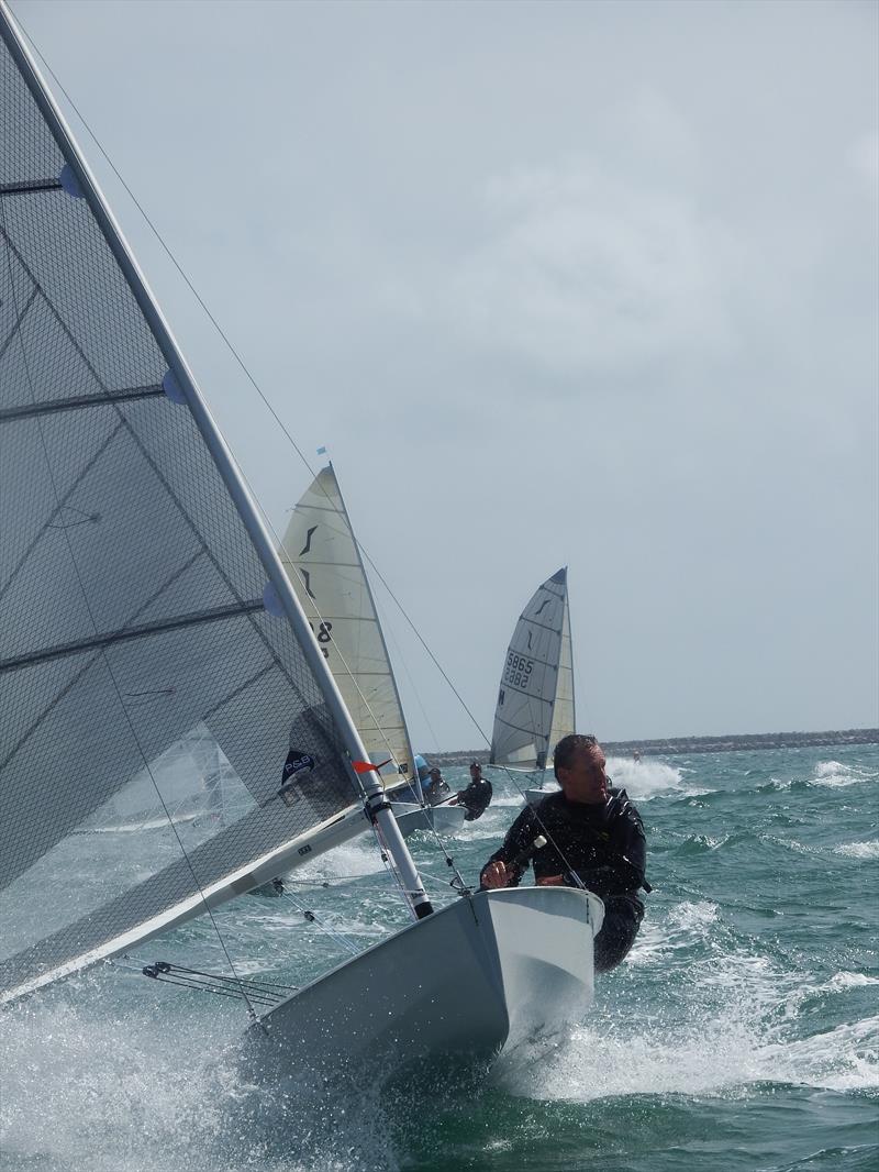 Wild conditions for day 4 of the Solo Nationals at the WPNSA photo copyright Will Loy taken at Weymouth & Portland Sailing Academy and featuring the Solo class
