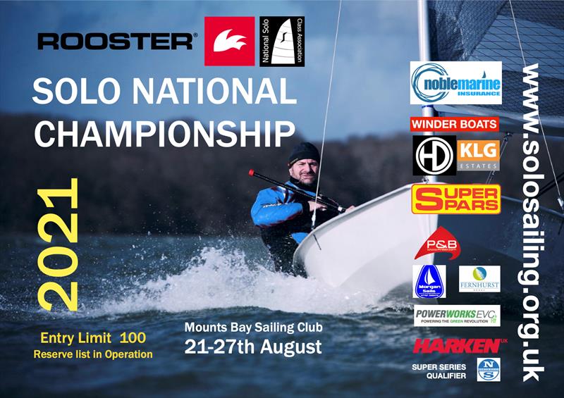 Rooster Solo National Championship 2021 photo copyright NSCA taken at Mount's Bay Sailing Club, England and featuring the Solo class