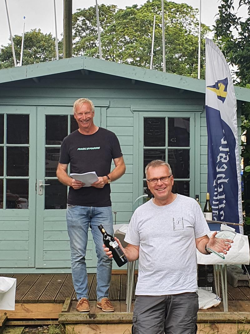 Mark Maskell finishes 3rd in the Solo Class President's Trophy at Portchester photo copyright Jon Churchill taken at Portchester Sailing Club and featuring the Solo class