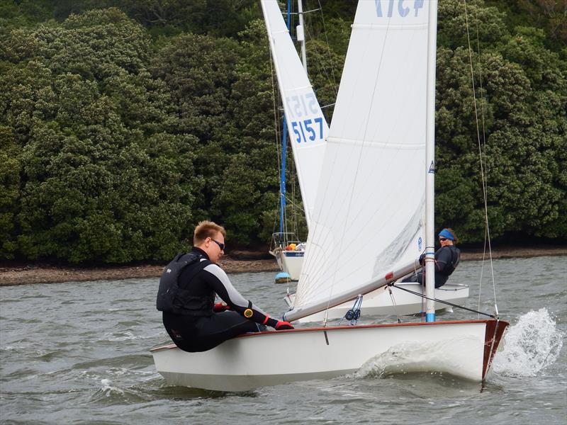 Vintage Solo 4317 with Charlie Nunn at the helm photo copyright Will Loy taken at Mount's Bay Sailing Club, England and featuring the Solo class