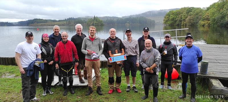 Scottish Solo Travellers at Loch Ard photo copyright Robert Signer taken at Loch Ard Sailing Club and featuring the Solo class