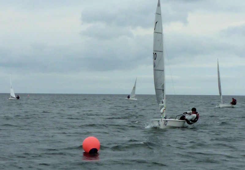 Scottish Solo travellers at St Andrews photo copyright Julie Frank taken at St Andrews Sailing Club and featuring the Solo class