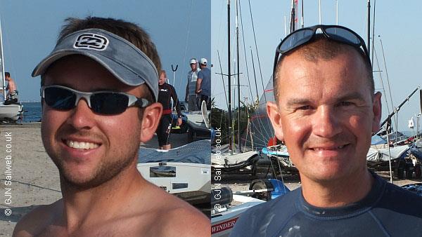 Solo National Championships day 5 winners Andy Tunnicliffe and Ewen Birkin-Wells photo copyright Gerald New / www.sailweb.co.uk taken at Hayling Island Sailing Club and featuring the Solo class