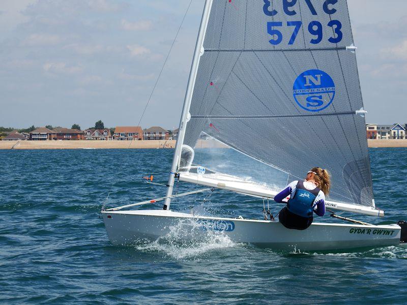 Ellie Cumpsty becomes the first woman to win a National Championship race, on day 4 at the Magic Marine National Solo Championship at Hayling Island photo copyright Will Loy taken at Hayling Island Sailing Club and featuring the Solo class