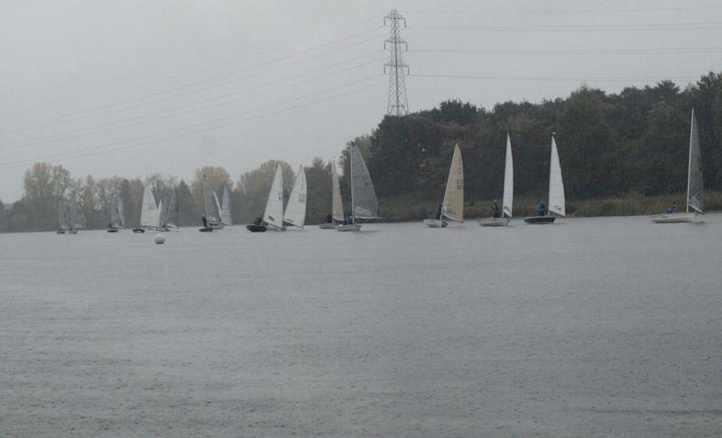 Monsoon-like rain for the Solo open meeting at Papercourt photo copyright Jon Paton taken at Papercourt Sailing Club and featuring the Solo class