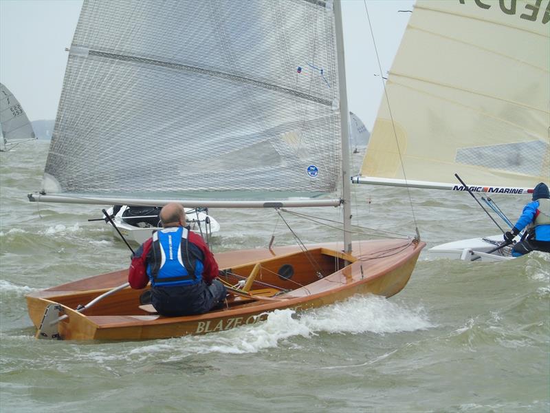 Marc Dieben (NED) sailing a wooden Solo photo copyright Will Loy taken at  and featuring the Solo class