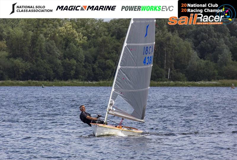 Richard Catchpole at Leigh & Lowton during the 2020 Solo Club Racing Championships photo copyright Tim Olin / www.olinphoto.co.uk taken at Leigh & Lowton Sailing Club and featuring the Solo class