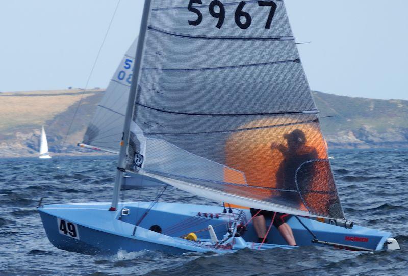 Andy Davis is on form on day 3 of the Rooster Solo National Championship photo copyright Will Loy taken at Mount's Bay Sailing Club, England and featuring the Solo class