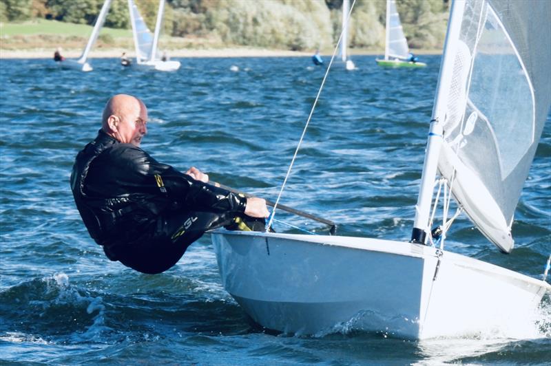 Ian Walters wins the EOS with 2 bullets photo copyright Will Loy taken at Draycote Water Sailing Club and featuring the Solo class