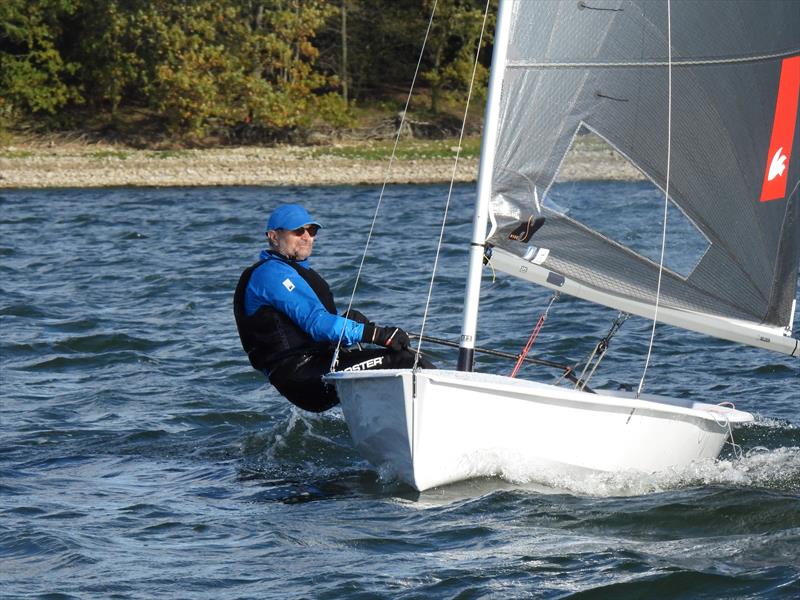 Rooster Sailing's Steve Cockerill in the new Gingerboats Solo photo copyright Will Loy taken at Grafham Water Sailing Club and featuring the Solo class