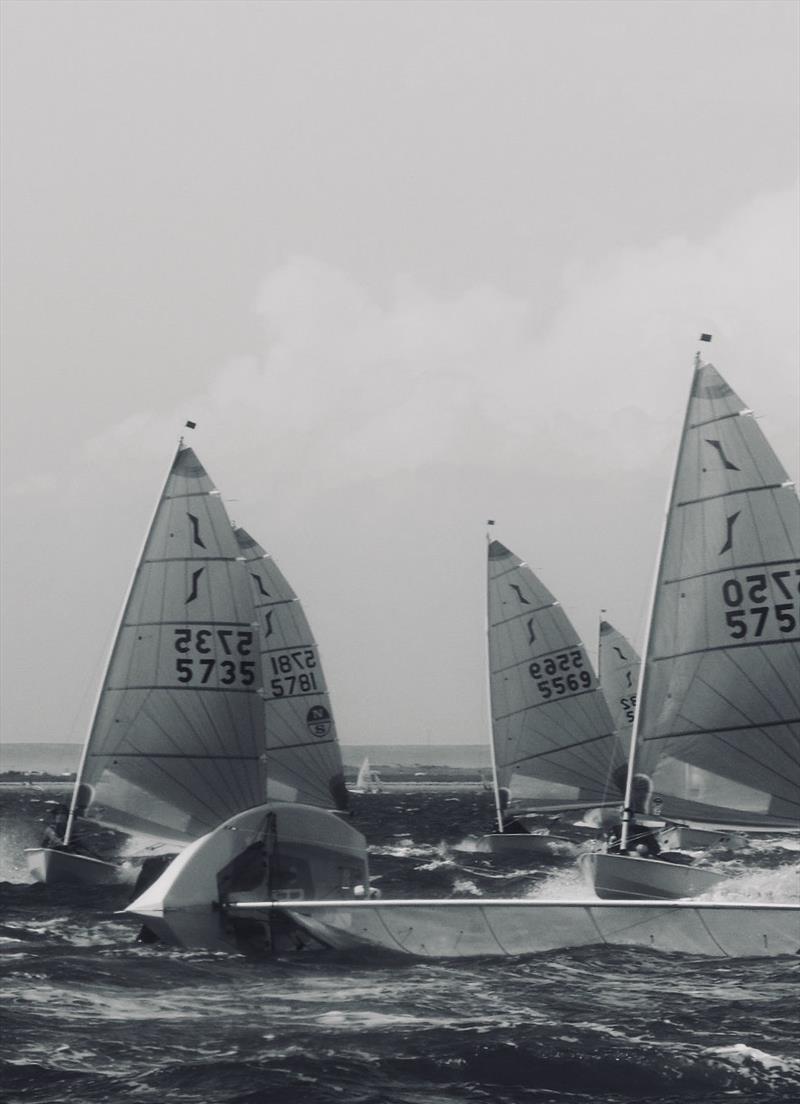 Windy conditions at the 2019 Solo Nationals photo copyright Will Loy taken at Weymouth & Portland Sailing Academy and featuring the Solo class