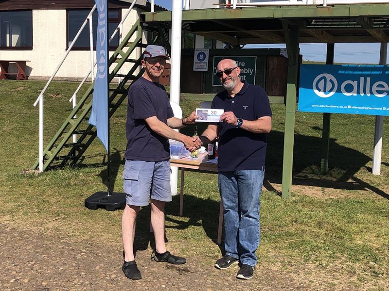 Alan Bishop wins the Girton Solo Midland Area Open photo copyright Kev Hall taken at Girton Sailing Club and featuring the Solo class