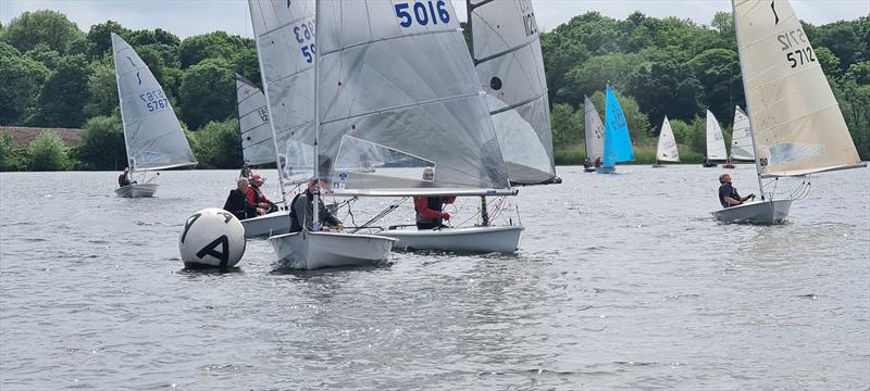 Solos packed in during the Border County Midweek Series at Budworth photo copyright PeteChambers / @boodogphotography taken at Budworth Sailing Club and featuring the Solo class