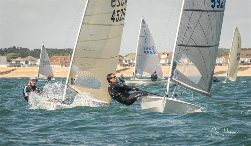 Alex Alcock 3rd Jamie Morgan 8th overall in the Seldén Solo Southern Area Championship and Tyler Trophy at HISC photo copyright Peter Hickson taken at Hayling Island Sailing Club and featuring the Solo class