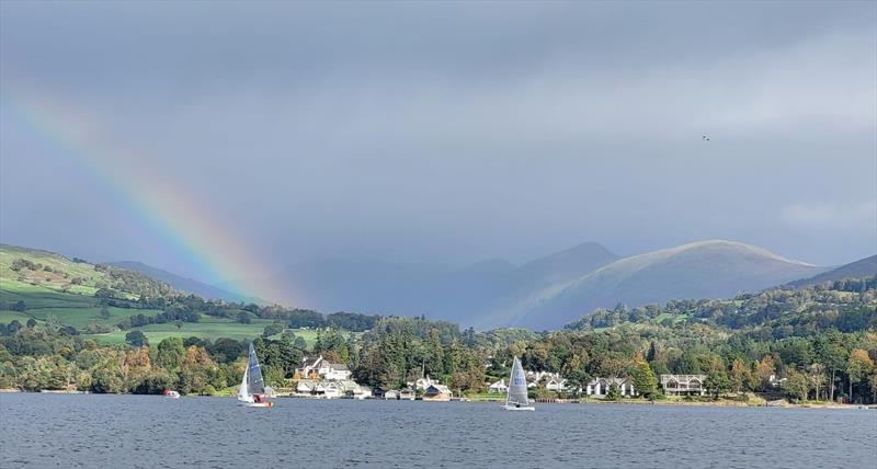 Steve Denison (6073) during race 1 of the Royal Windermere Yacht Club Solo Open photo copyright John Burns taken at Royal Windermere Yacht Club and featuring the Solo class