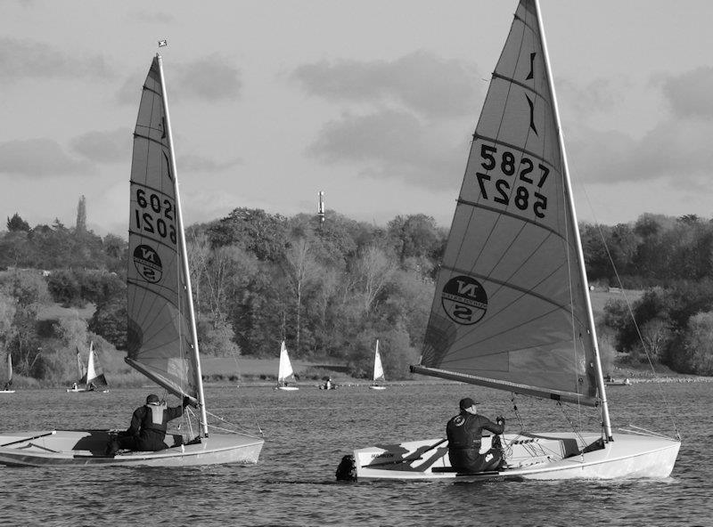 Ewan Birkin-Walls (event winner) leads Tom Gillard (second palce) in the Harken Solo class End of Season Championship at Draycote Water - photo © Will Loy