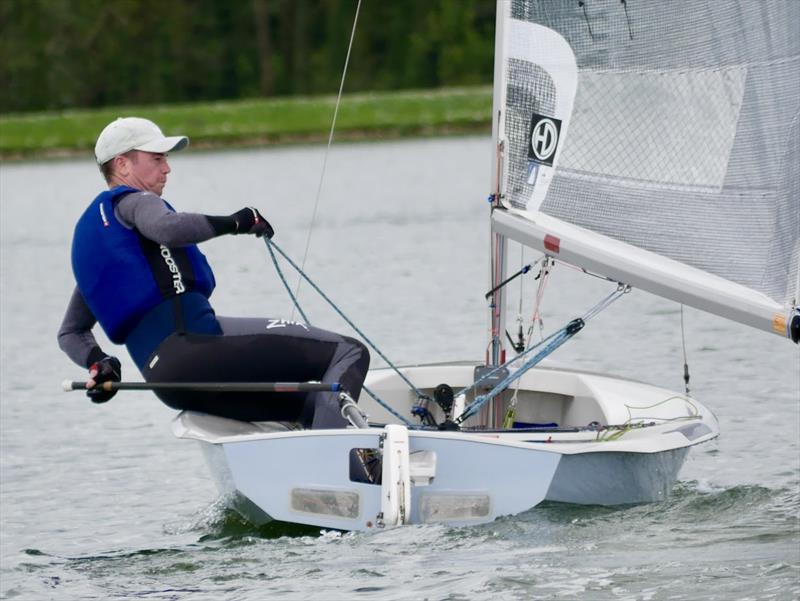 Jonny Coate, 3rd overall in the South Staffs Solo Open photo copyright Chloe Dawson taken at South Staffordshire Sailing Club and featuring the Solo class