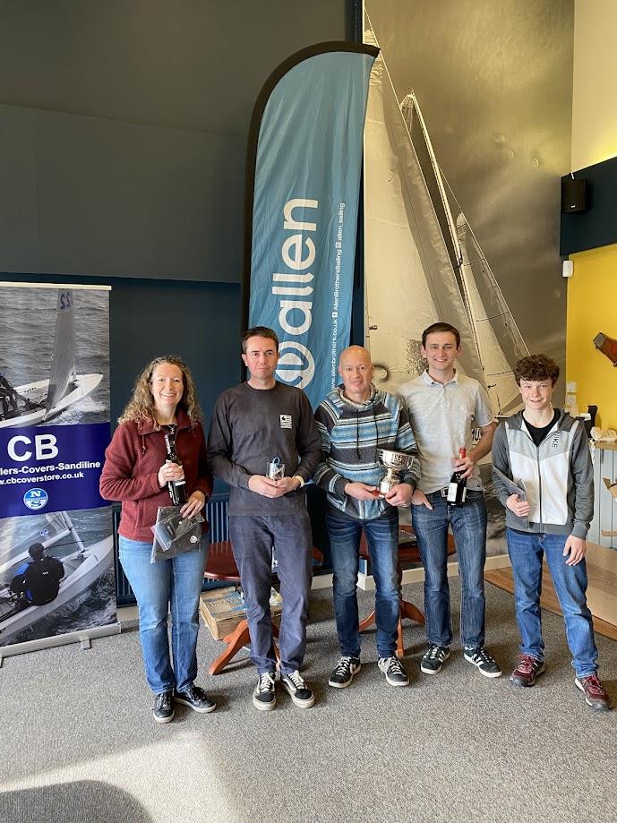 Prize winners in the South Staffs Solo Open photo copyright Chloe Dawson taken at South Staffordshire Sailing Club and featuring the Solo class