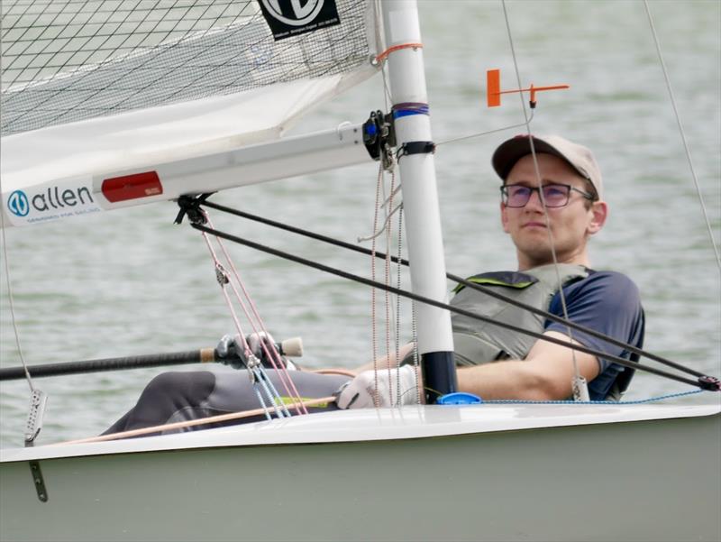 Samuel Bailey, 2nd overall in the South Staffs Solo Open photo copyright Chloe Dawson taken at South Staffordshire Sailing Club and featuring the Solo class