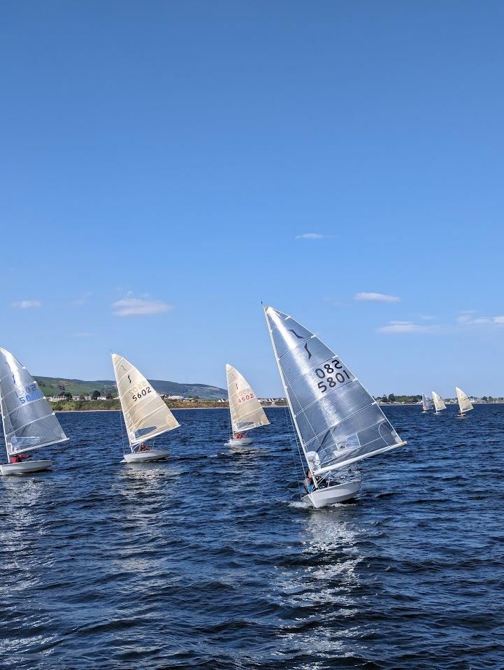 HD Scottish Solo Travellers at Chanonry photo copyright Maria Astill Brown taken at Chanonry Sailing Club and featuring the Solo class