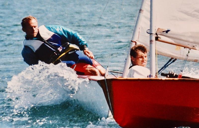 Andy Bond and Tony Freer battle it out photo copyright NSCA taken at Bala Sailing Club and featuring the Solo class