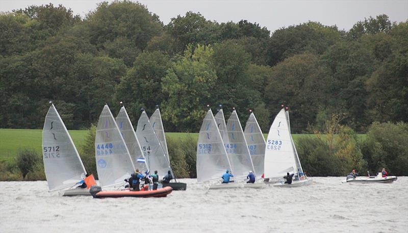 Race start during the Solo Northern Series at Budworth photo copyright Richard Wynne taken at Budworth Sailing Club and featuring the Solo class