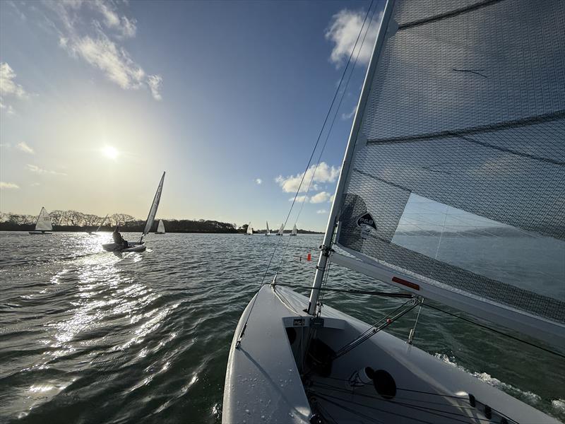 Dell Quay Sailing Club Frostbite Series Day 1 photo copyright James Pound and Peter Binning taken at Dell Quay Sailing Club and featuring the Solo class