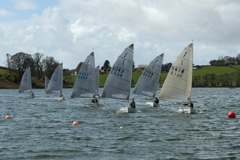 Leeward mark - HD Sails Scottish Solo Travellers Round 1 at Bardowie Loch photo copyright D Whyte taken at Clyde Cruising Club and featuring the Solo class
