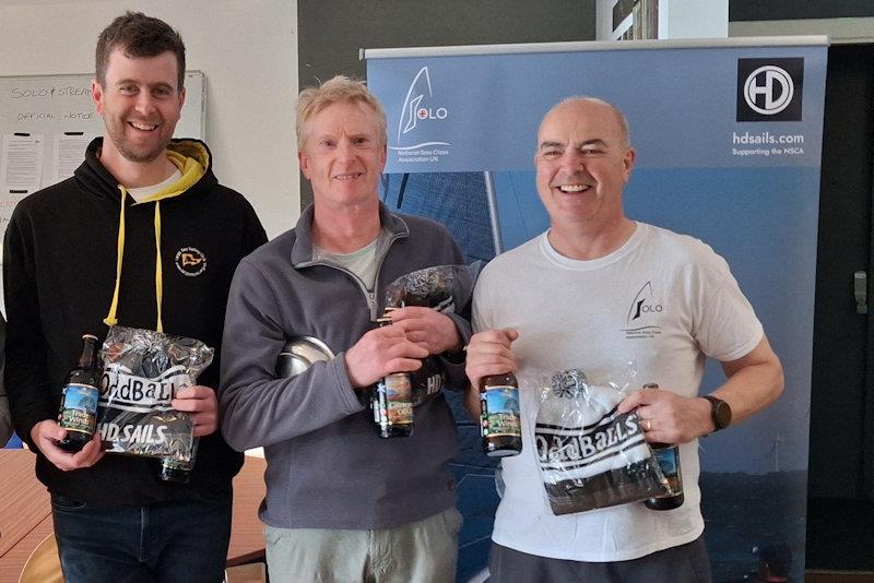 Winners Callum Gibb, Ian Baillie and Stuart Gibson - HD Sails Scottish Solo Travellers Round 1 at Bardowie Loch - photo © C Brecknell