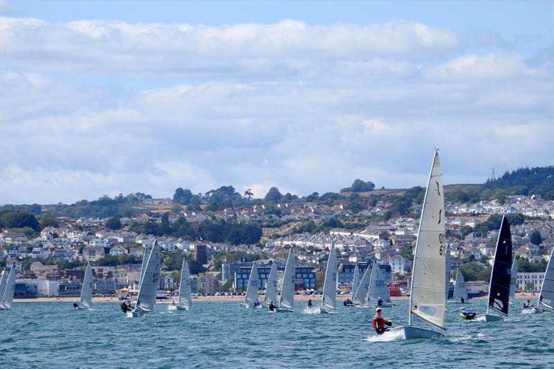 Oliver Davenport leads the fleet on day 4 - P&B Solo National Championship at Royal Torbay photo copyright Will Loy taken at Royal Torbay Yacht Club and featuring the Solo class
