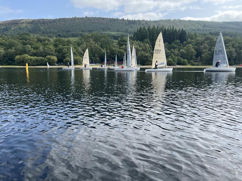 HD Sails Scottish Solo Travellers at Loch Venachar photo copyright Julie Leece taken at Loch Venachar Sailing Club and featuring the Solo class